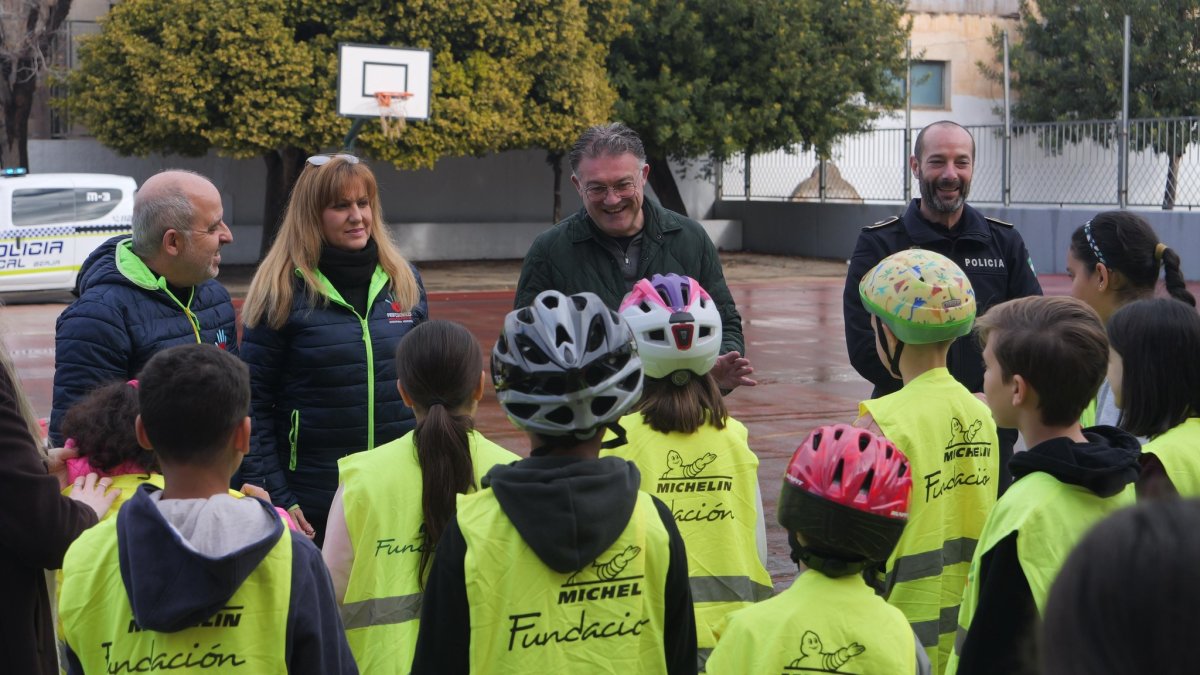 'Kilómetros seguros' en el CEIP Celia Viñas.