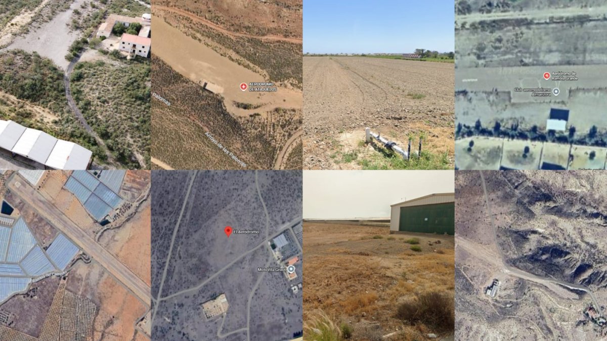 Imágenes de algunos de los aeródromos de la provincia almeriense.
