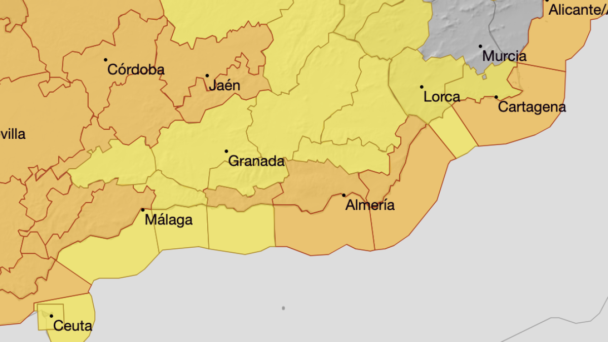 Avisos meteorológicos para este sábado.