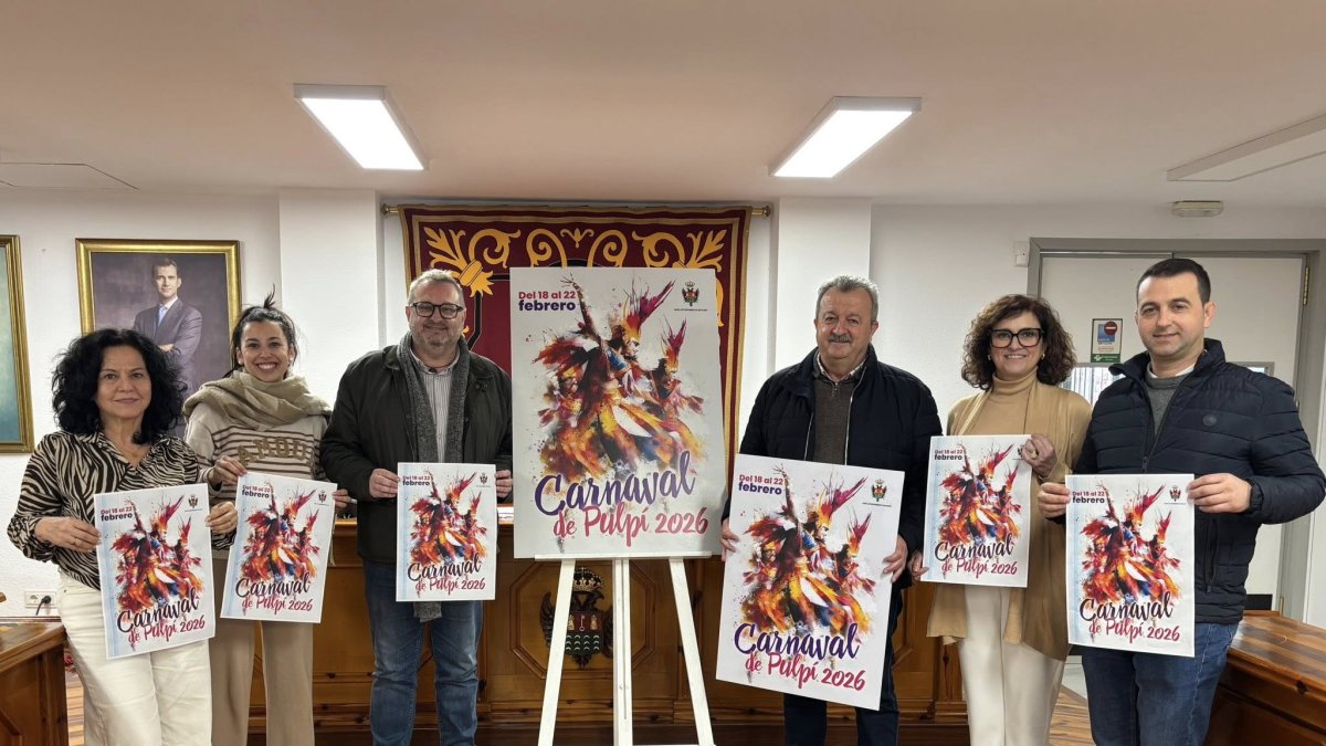 Presentación del cartel y la programación del carnaval de Pulpí 2026.