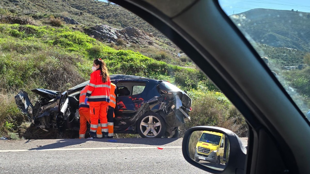 Imagen del accidente.