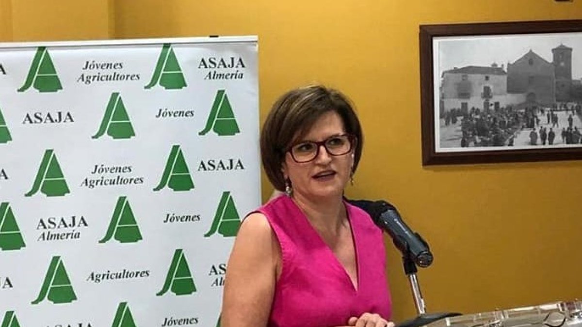 Archivo - La presidenta de Asaja Almería, Adoración Blanque.