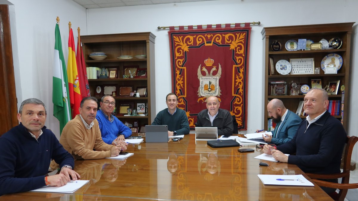 Alcaldes del Levante Almeriense reunidos este lunes.