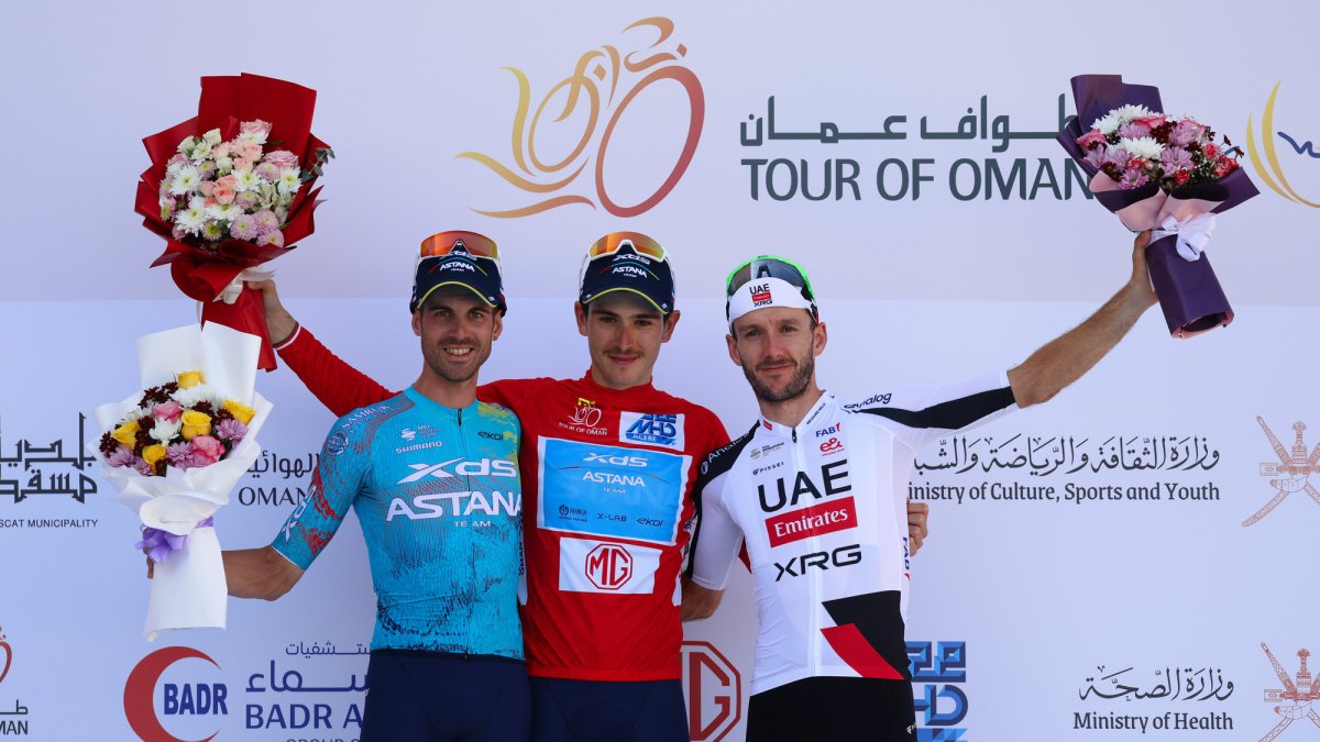 Podio del Tour de Omán.