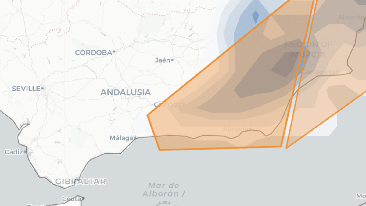 Radar de turbulencias para las próximas horas en Andalucía.