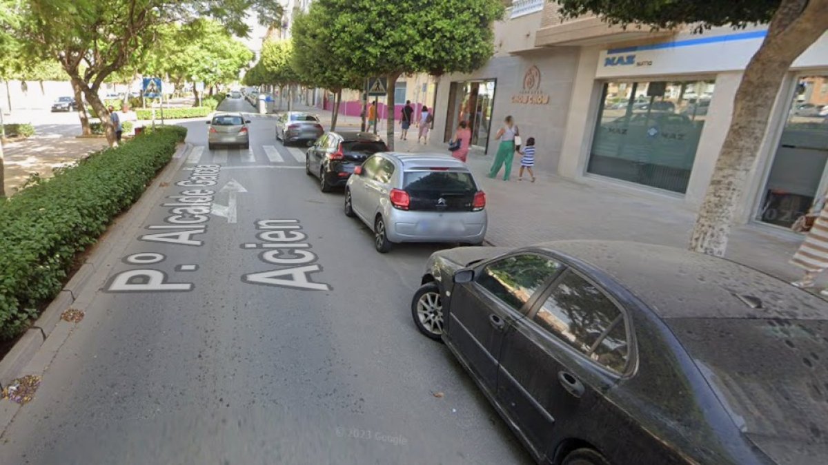 Paso de peatones en el que han tenido lugar los hechos en El Ejido.