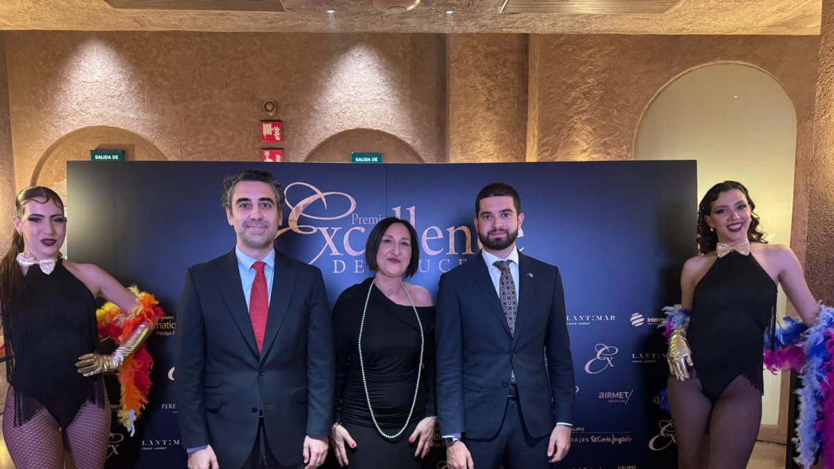 Presencia almeriense en la gala de los Premios Excellence de Cruceros