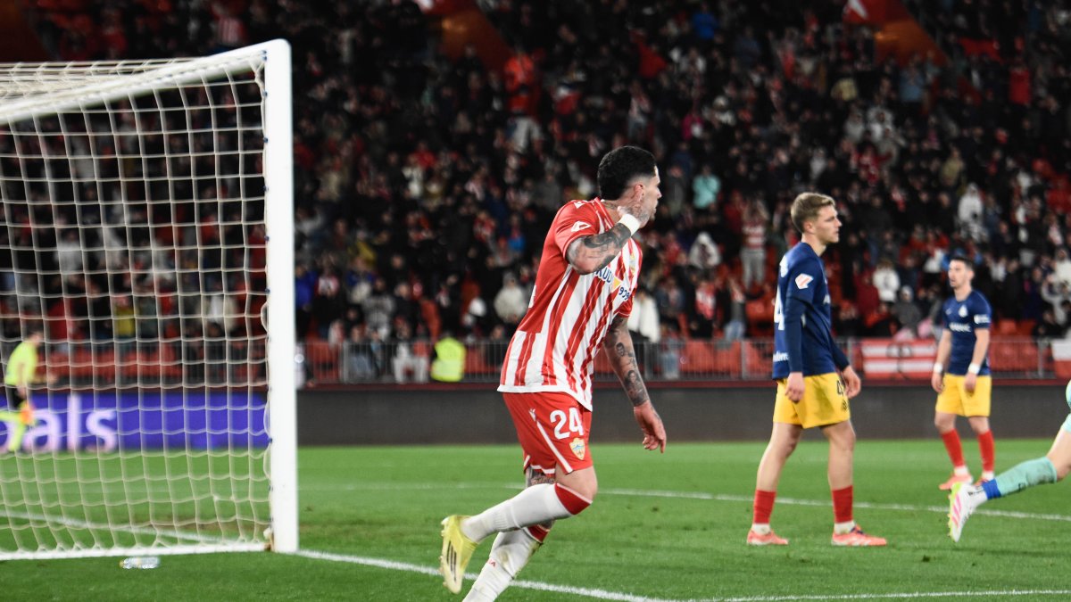 El delantero prestado por el Leganés se ha liberado con su primer gol.