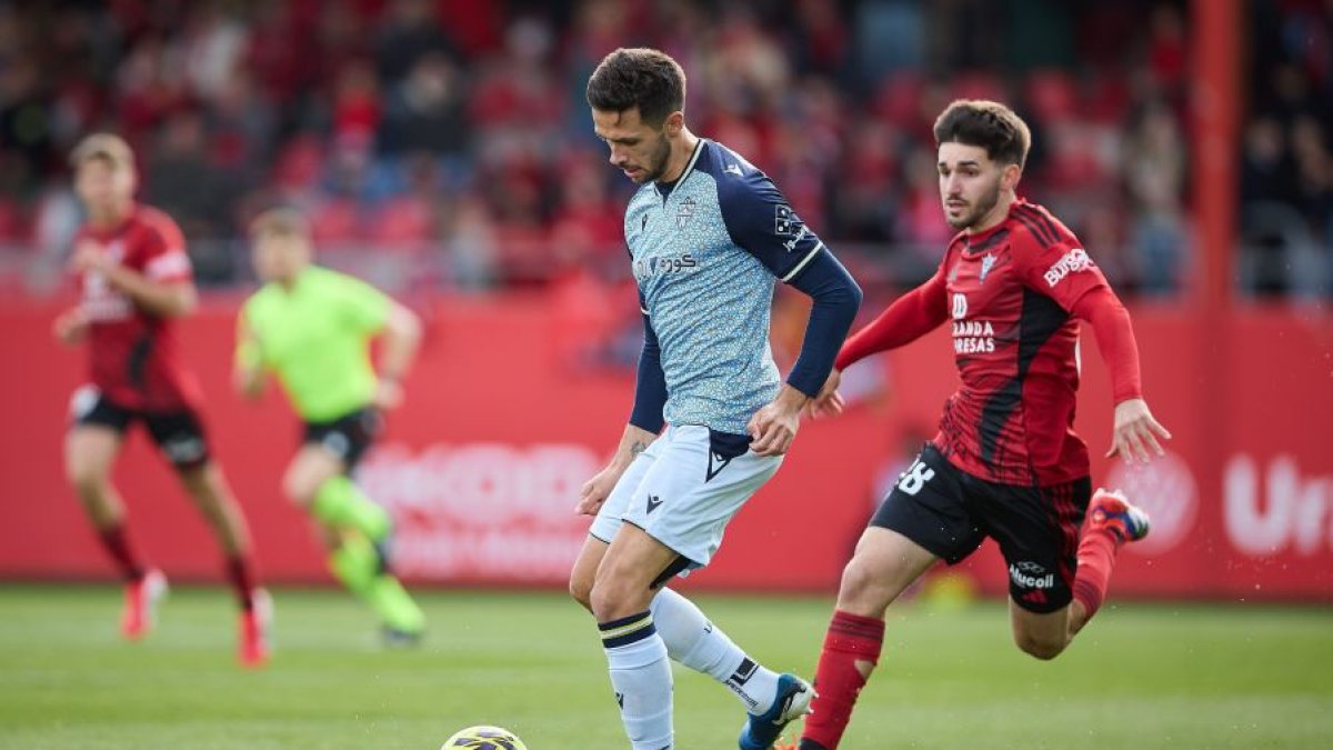 Nada más llegar a Miranda de Ebro se encontró con el Almería.