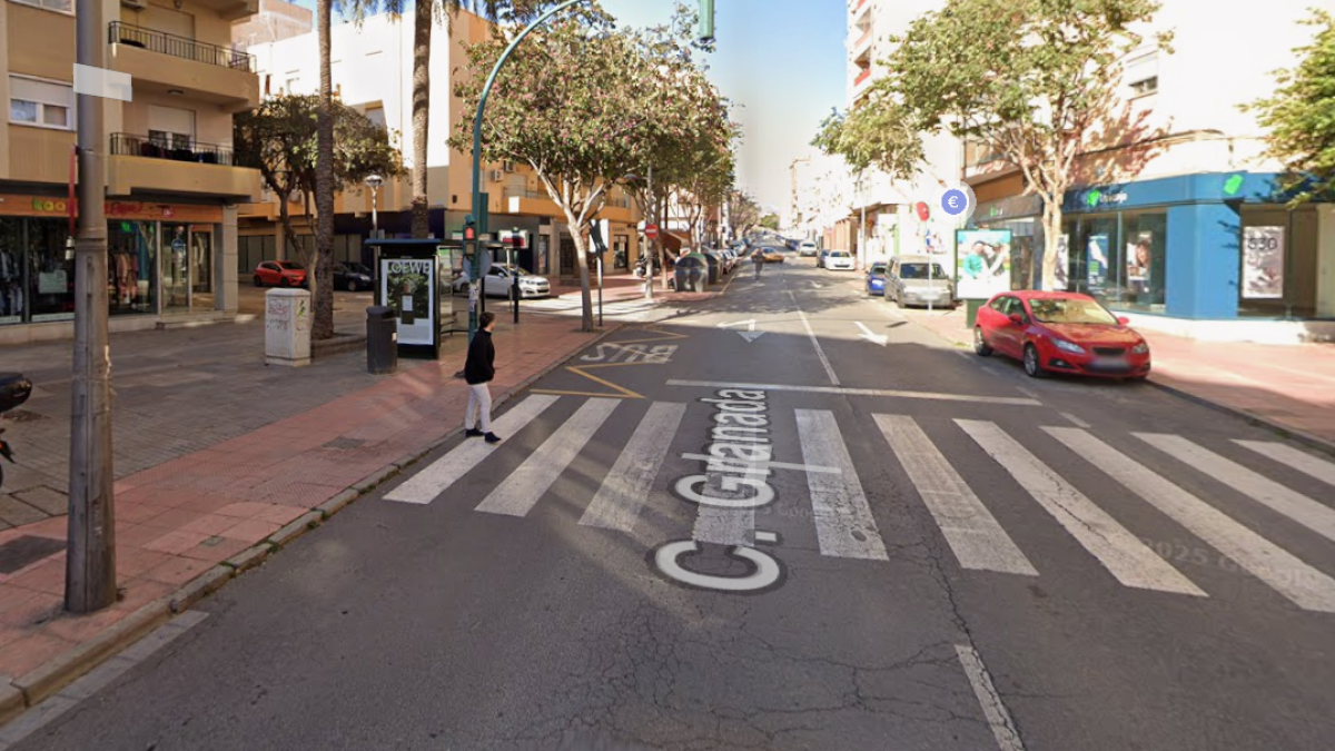 Calle Granada, una de las vías por las que transitó la familia de camino a la FAAM.