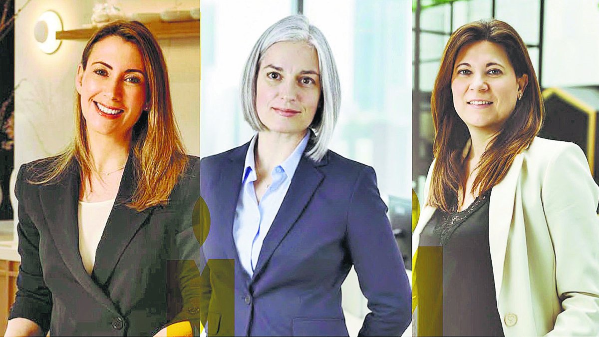 Pilar Cosentino, Francisca Rubio y Emilia Cruz.