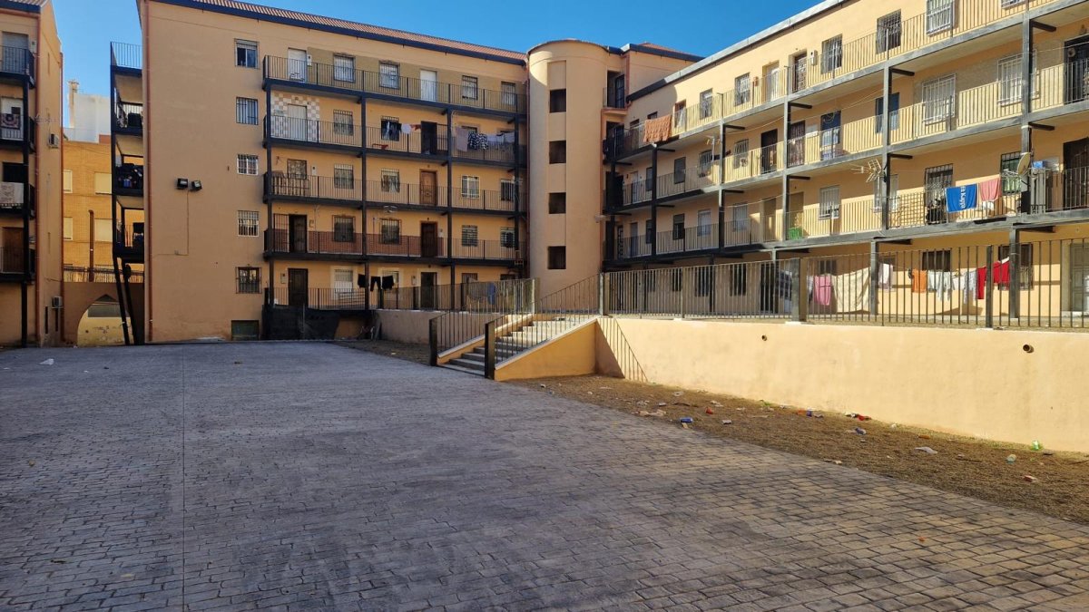 Interior del edificio de El Patio con la obra ya culminada