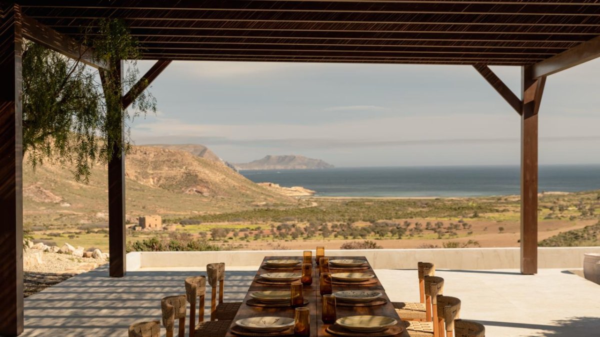 Las vistas espectaculares de la terraza de Cortijo Playazo.