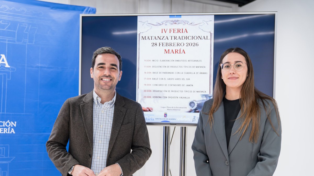 Presentación de la IV Feria de la Matanza Tradicional de María (Almería).