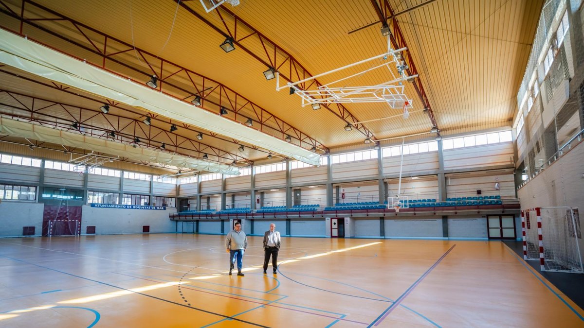 Nuevo suelo en el Pabellón Máximo Cuervo.