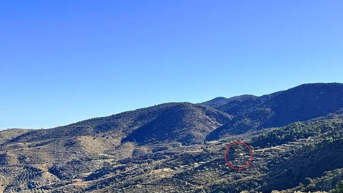 Paraje en el que se encuentra la finca a la venta.