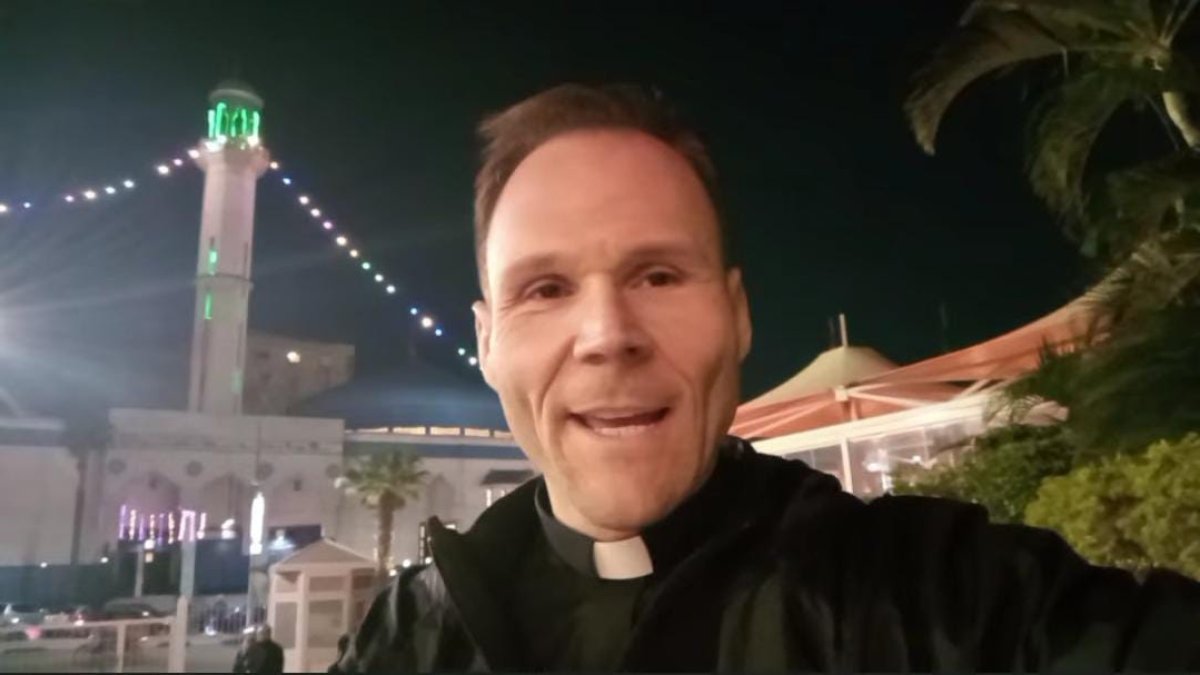 José María Sánchez, en El Cairo tras salir de Jerusalén en autobús.