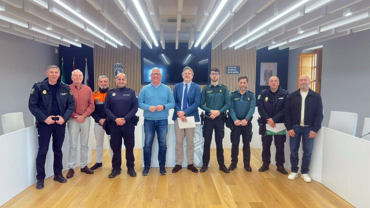 Junta Local de Seguridad en Huércal de Almería.