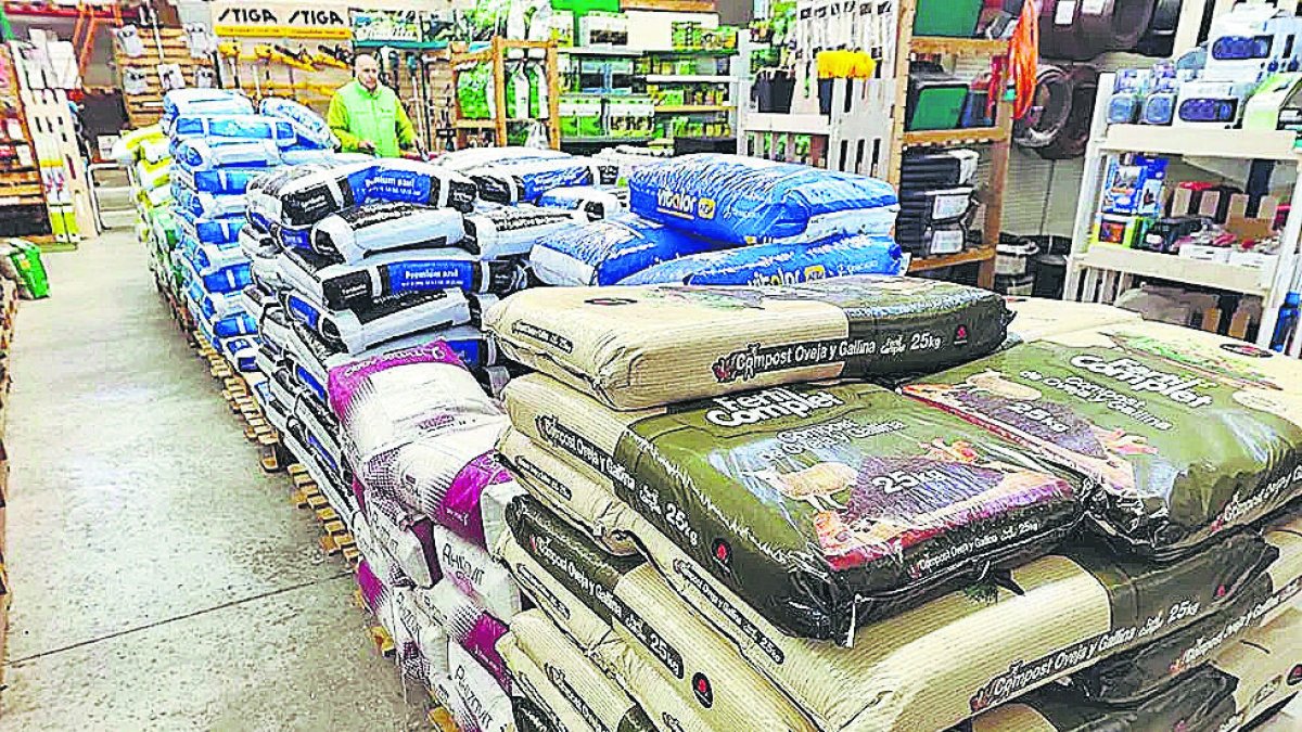 Almacén de abonos para la exportación.