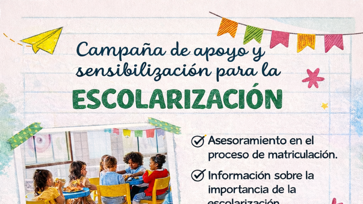 Campaña de escolarización puesta en marcha en Vícar