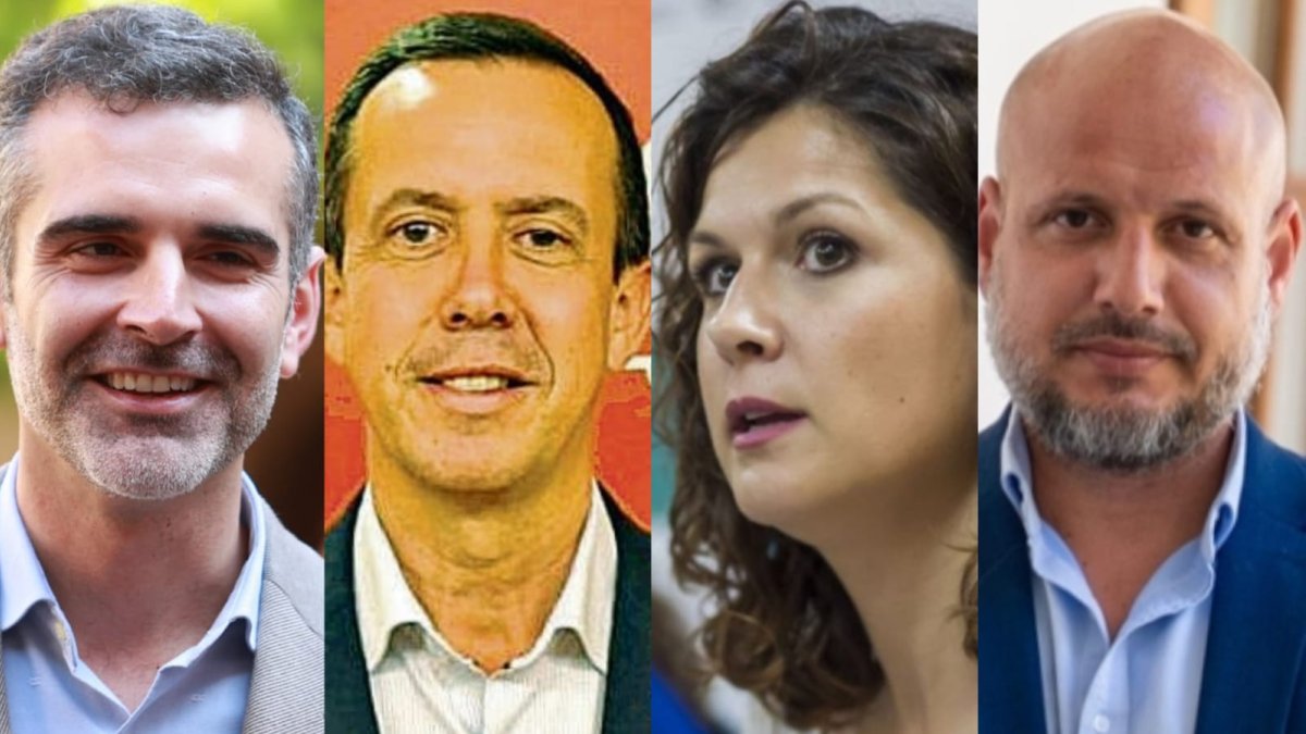 Ramón Fernández-Pacheco (PP), José María Martín (PSOE), Mª Jesús Amate (IU) y Rodrigo Alonso (Vox).