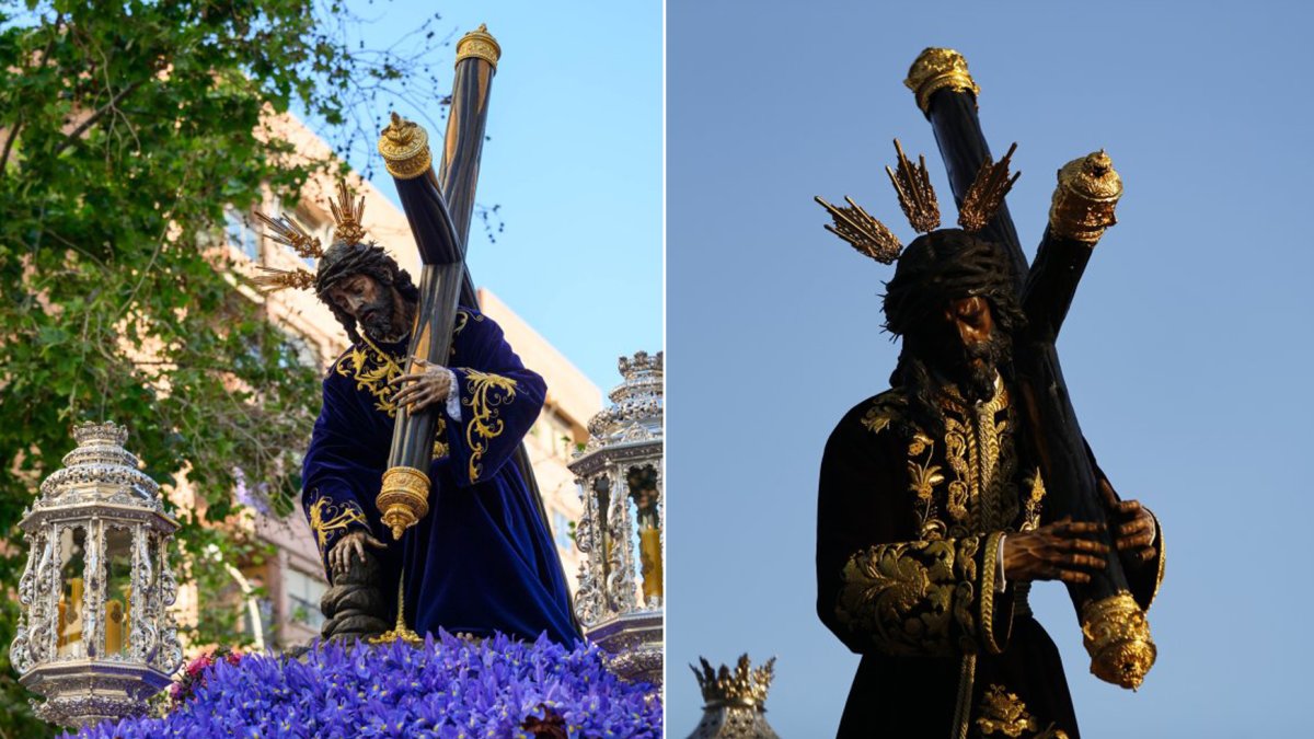 Dos hermandades salen a la calle el Lunes Santo en Almería.