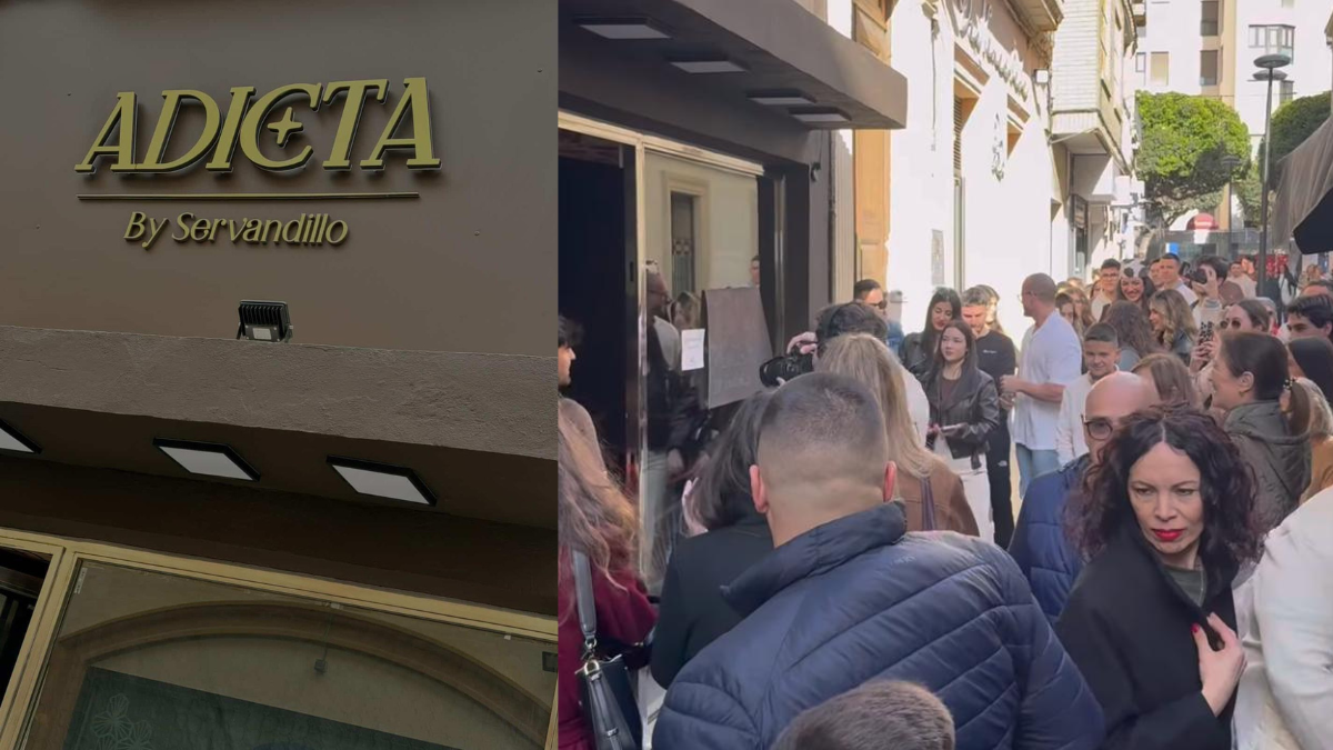 Largas colas a las puertas de Adicta, en Concepción Arenal 8.
