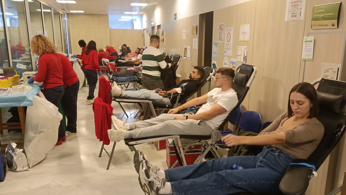 Donación de sangre en Adra.