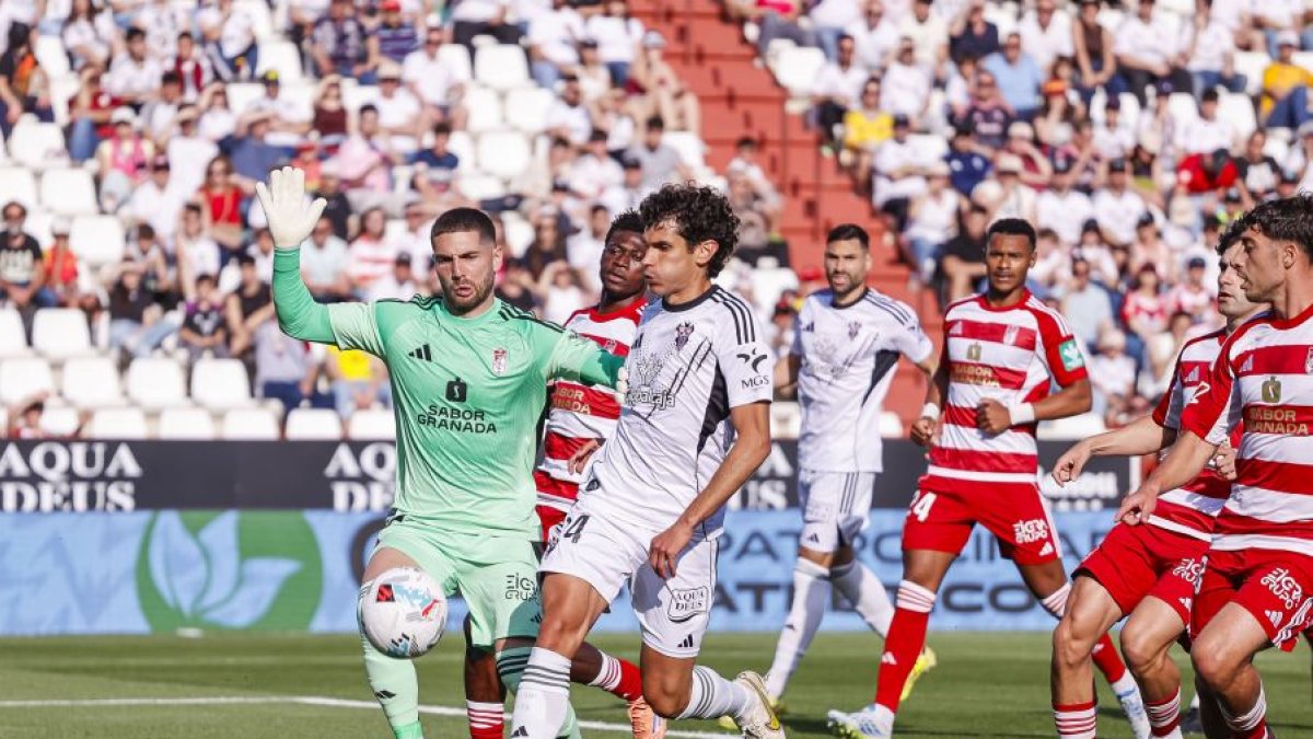 Luca Zidane recibía cuatro goles en Albacete.