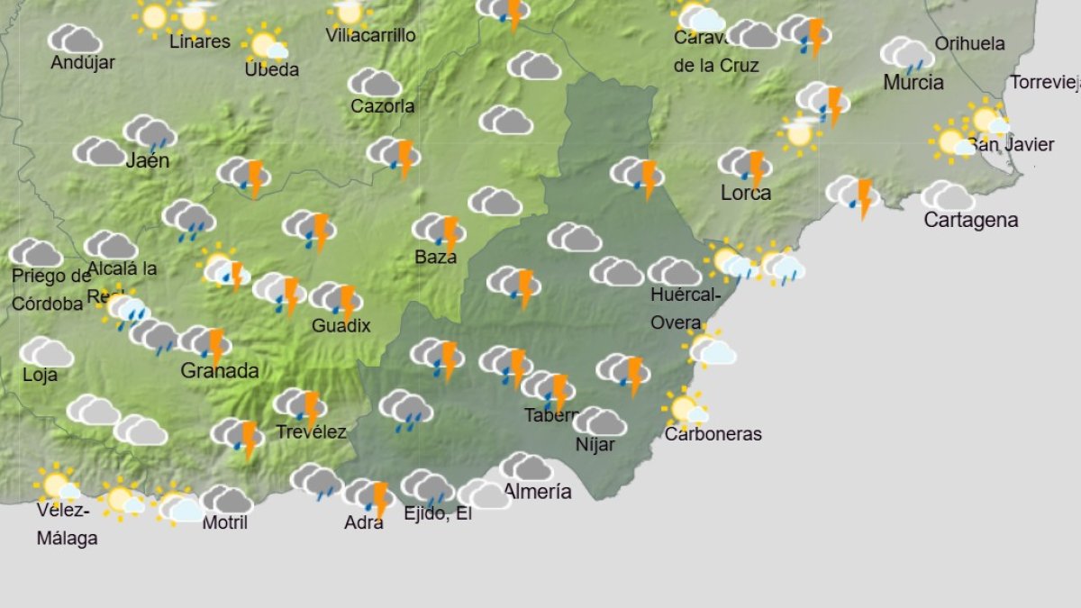 Para este jueves se esperan tormentas en parte de la provincia