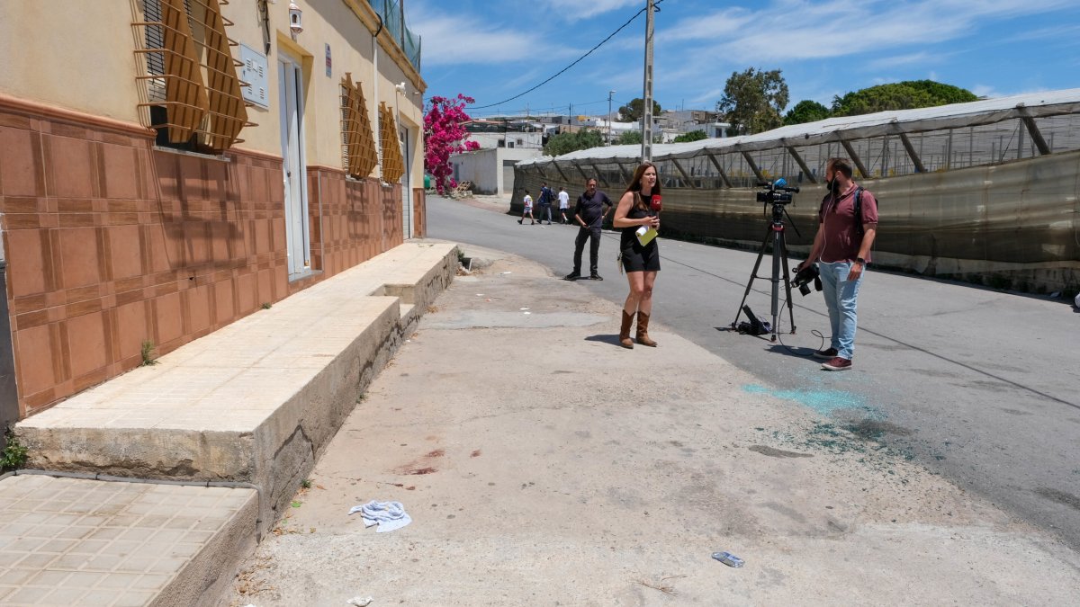 Barriada de El Canalillo de El Ejido (Almería) donde se produjo el doble homicidio y se hirió con arma de fuego a otras cuatro personas, entre ellos dos bebés.