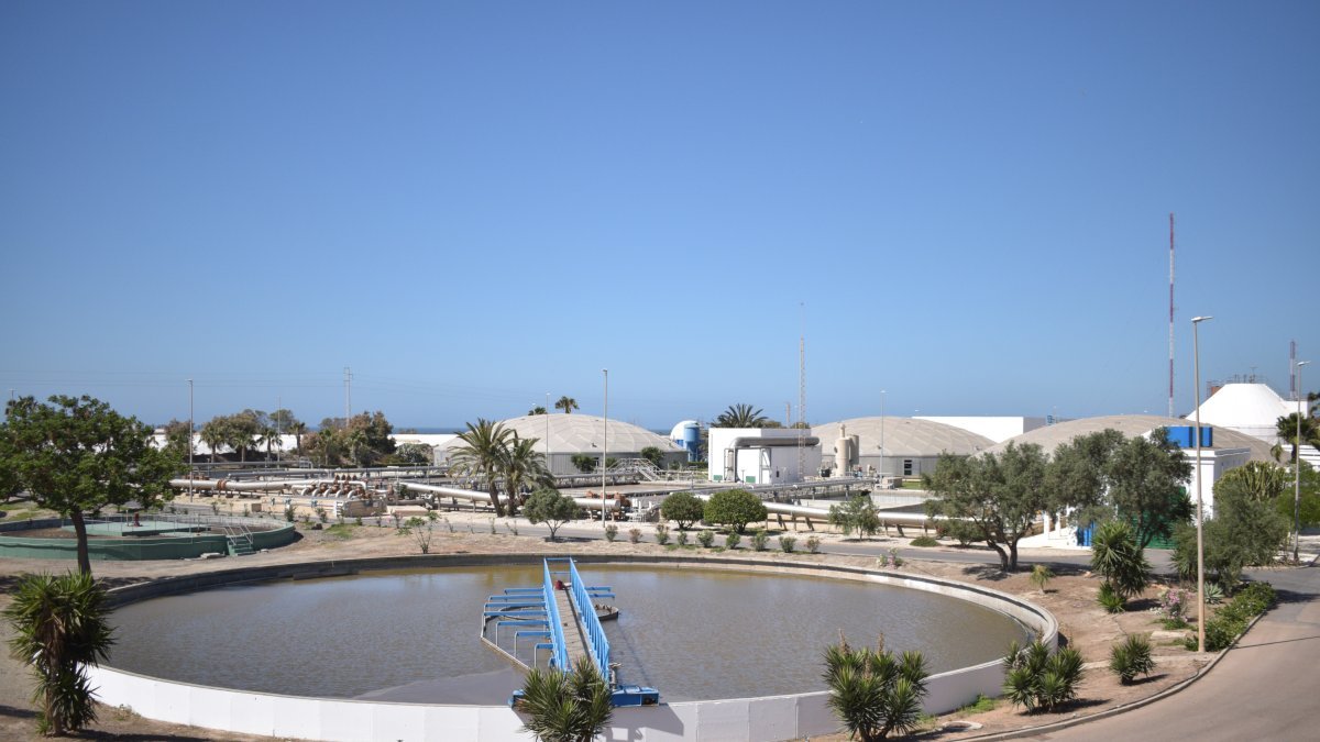 Vista general de la depuradora de El Bobar
