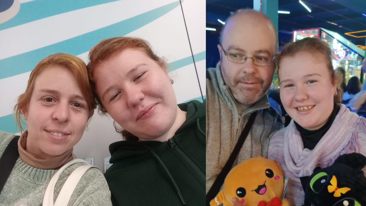 La familia de Sandra, afectada por el Síndrome de Fliedner-zweier.