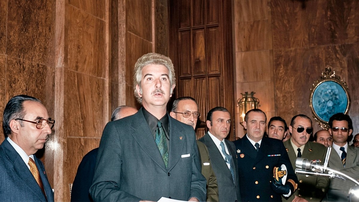 Gías Jové en uno de los actos oficiales que presidió en el Gobierno Civil de Almería.