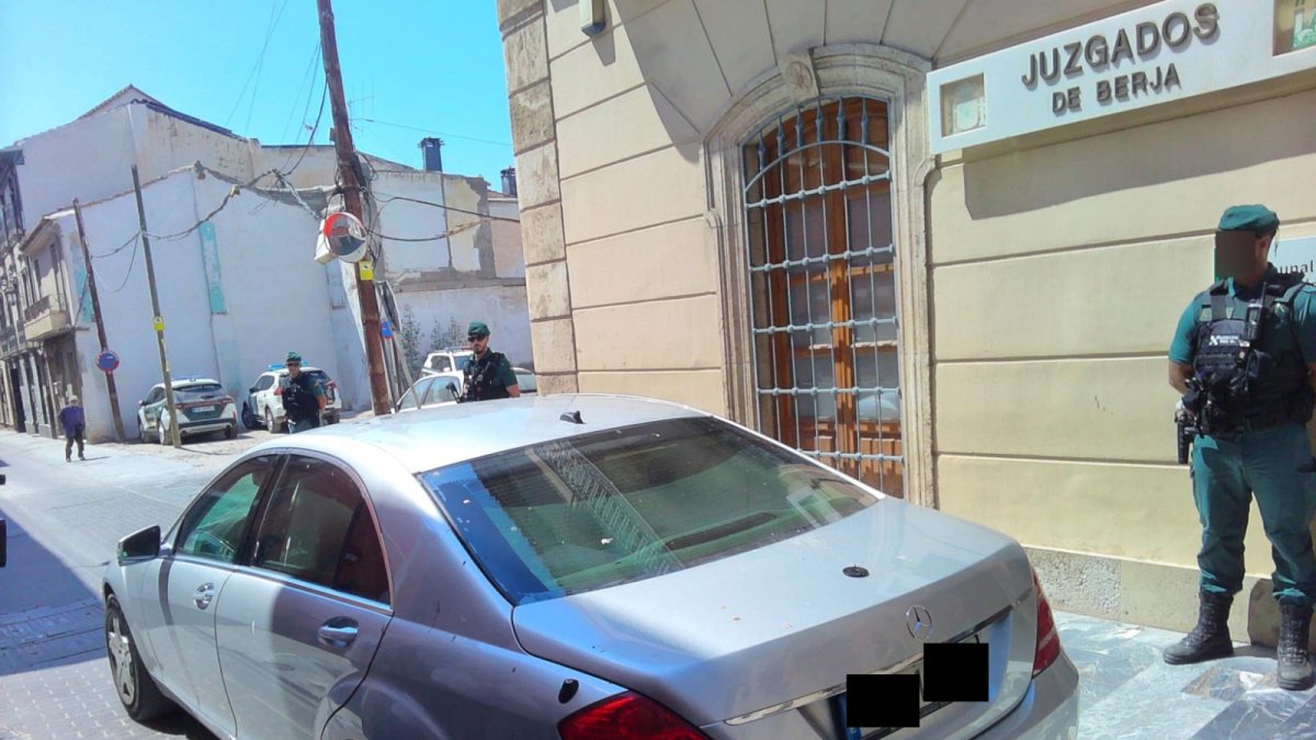 Tribunal de Instancia de Berja, en la jornada de declaraciones de la familia de la víctima mortal.
