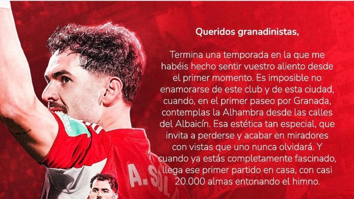Una despedida elegante para un futbolista agradecido al todavía su club.