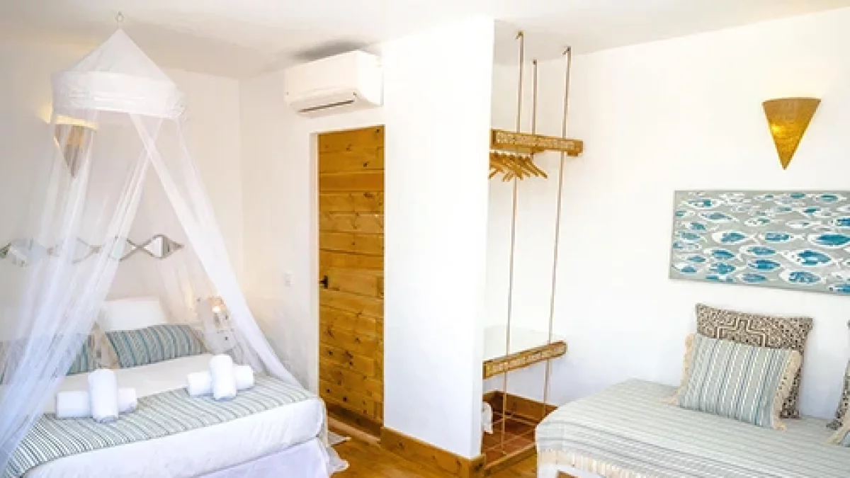 Interior de una de sus habitaciones