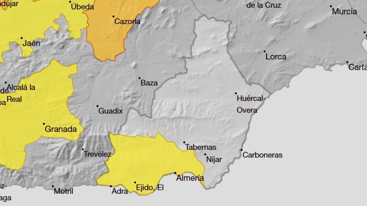 Almería capital y el Poniente, en aviso amarillo por altas temperaturas este miércoles.