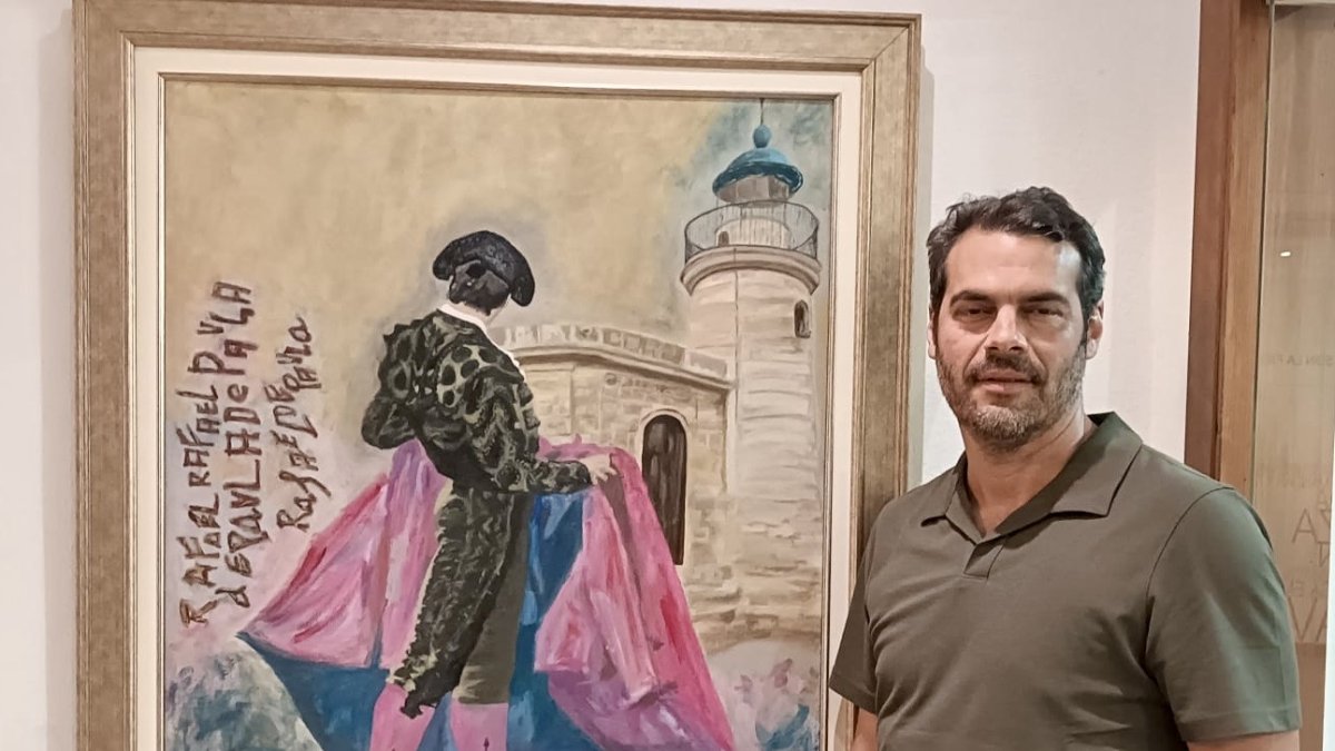 "Mi cuadro para a Feria Taurina de Roquetas es un homenaje a Rafael de Paula"