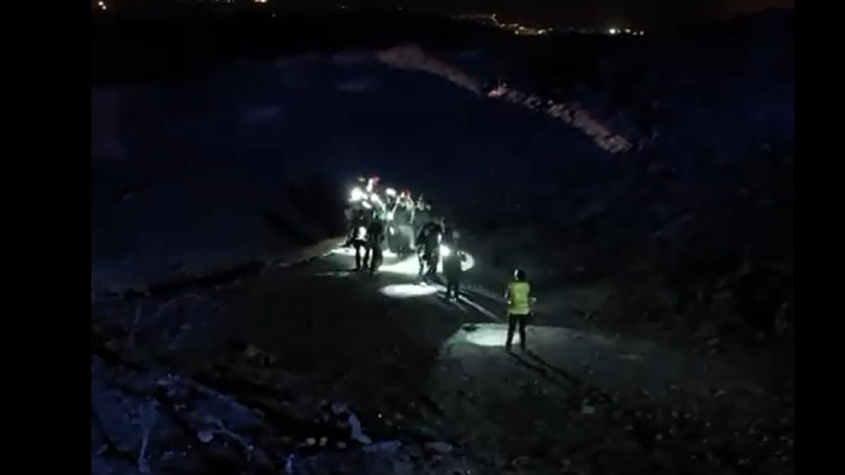 Rescate de dos heridos en el incendio de Los Gallardos.