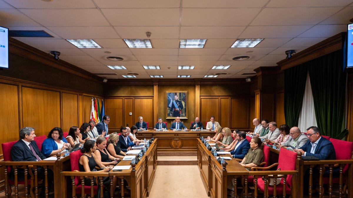 Imagen del pleno de Diputación.