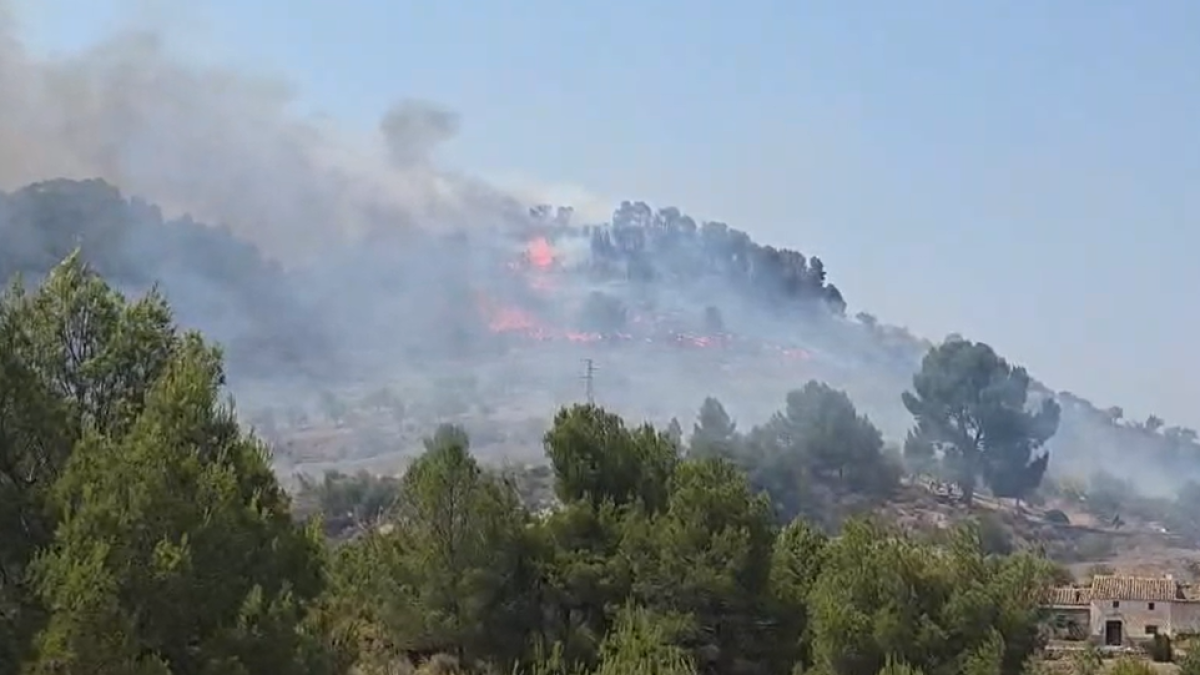 Incendio en la Sierra de Purchena