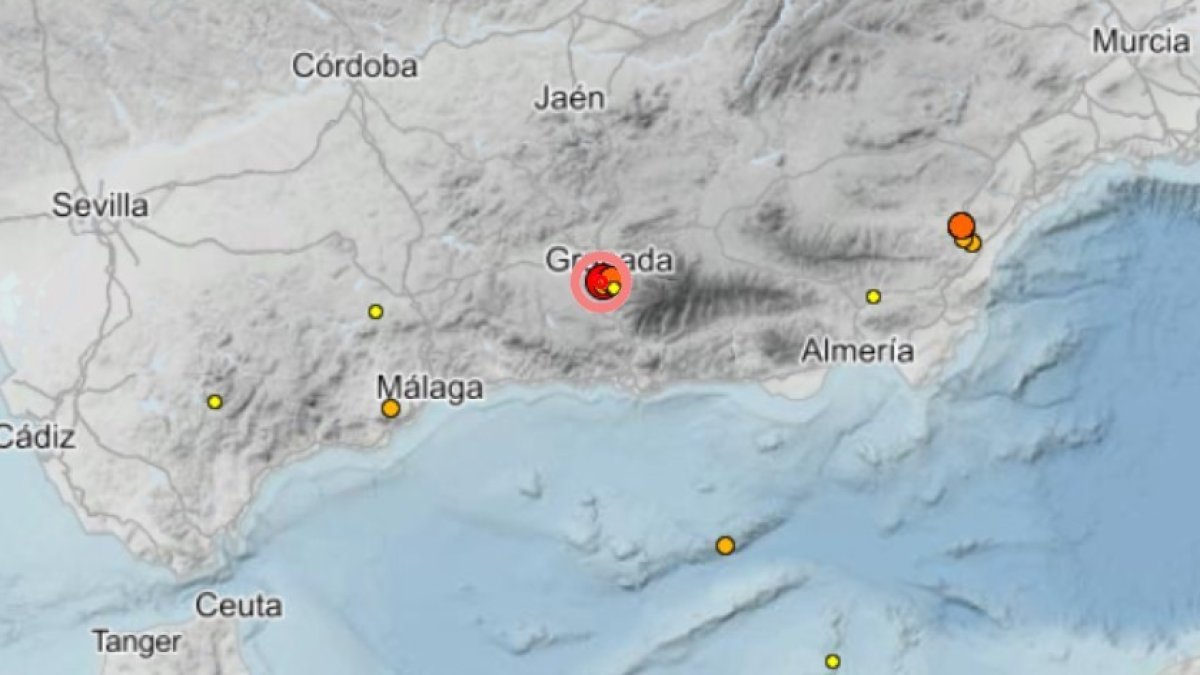 Imagen del lugar donde se ha producido el terremoto.