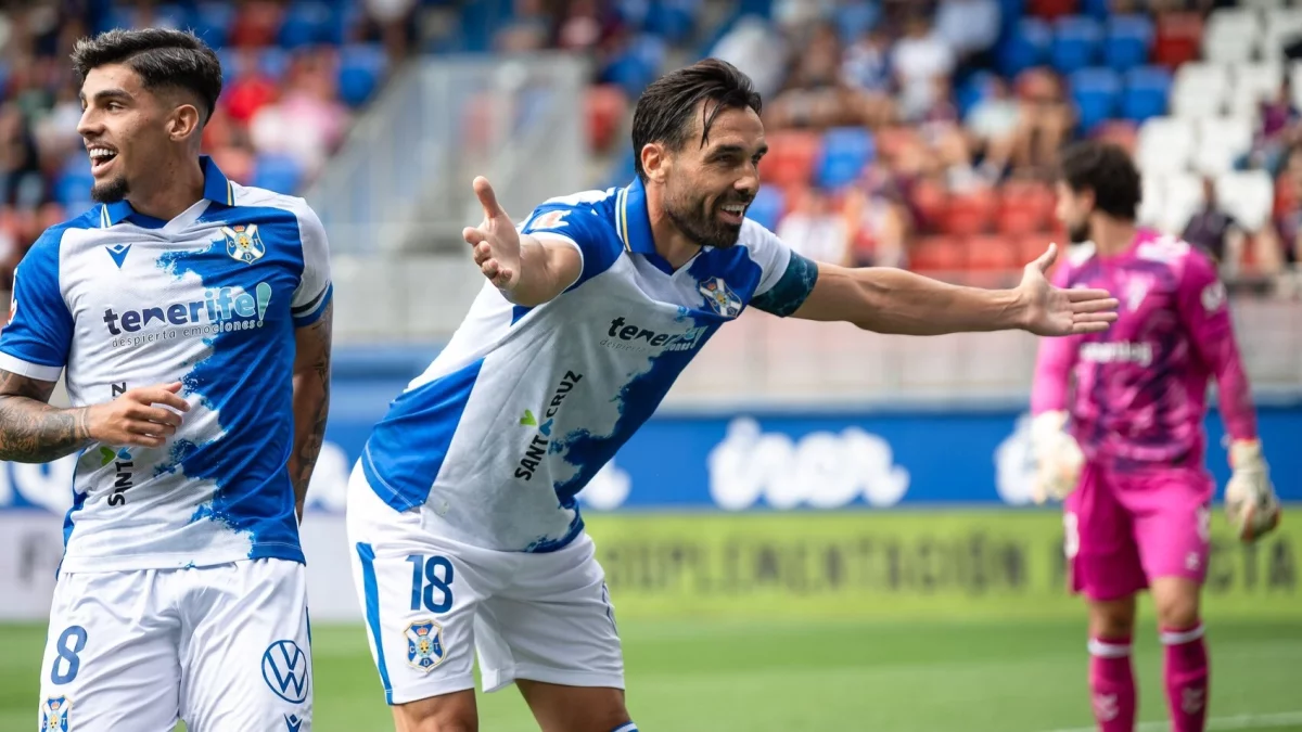 El delantero catalán marcó llegando así a los 50 goles en Segunda División.
