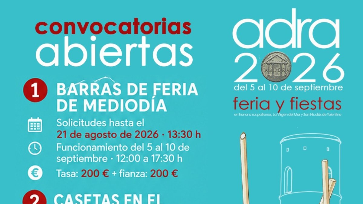 Convocatorias abiertas para la Feria de Almería