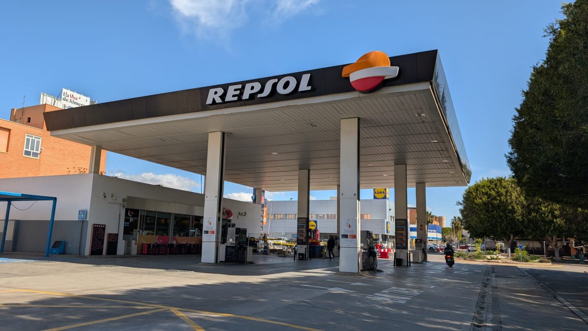 Una gasolinera de Almería.