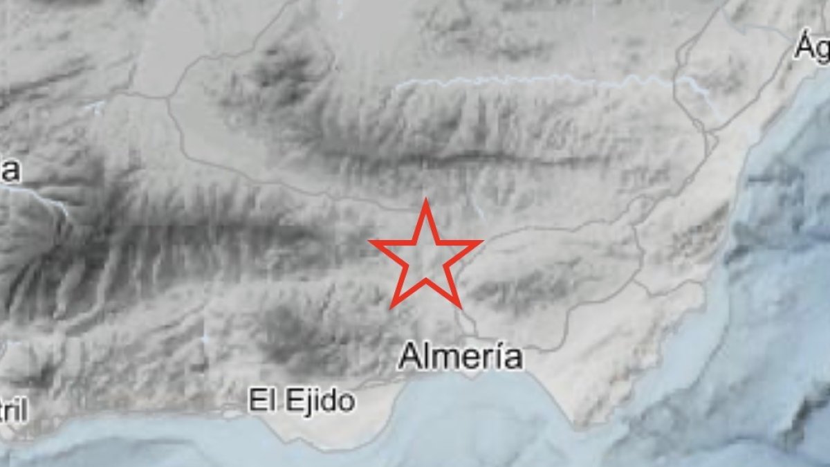 Terremoto esta mañana en la provincia de Almería.