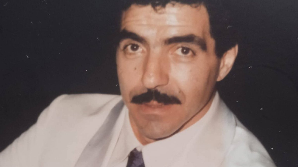 Una fotografía de archivo de Augusto Cesare durante los años 90.