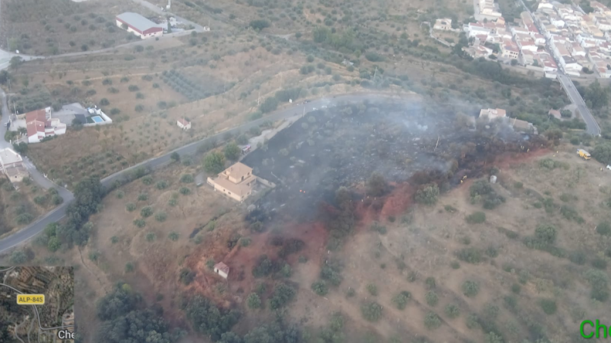 Incendio estabilizado en Chercos