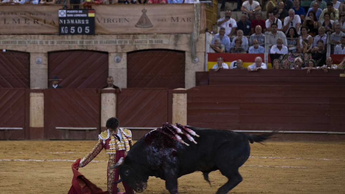 Uno de los momentos vividos este año en la Plaza de Toros de Almería